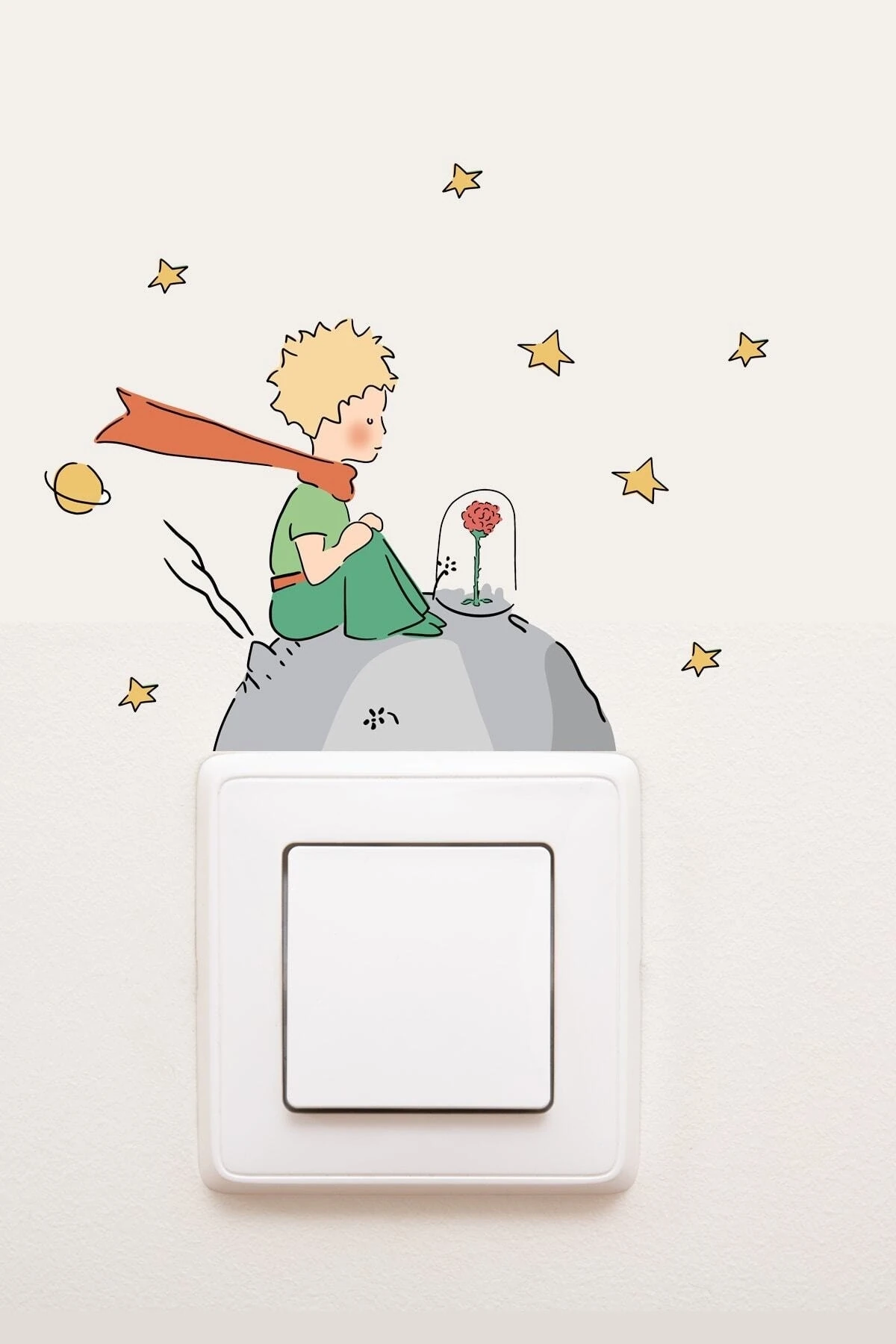 - Priz - Küçük Prens Dekoratif Priz Sticker - Sim739