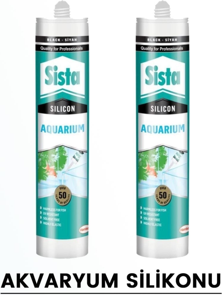 Sista Şeffaf Akvaryum Silikonu 310 ml  (2 Adet)