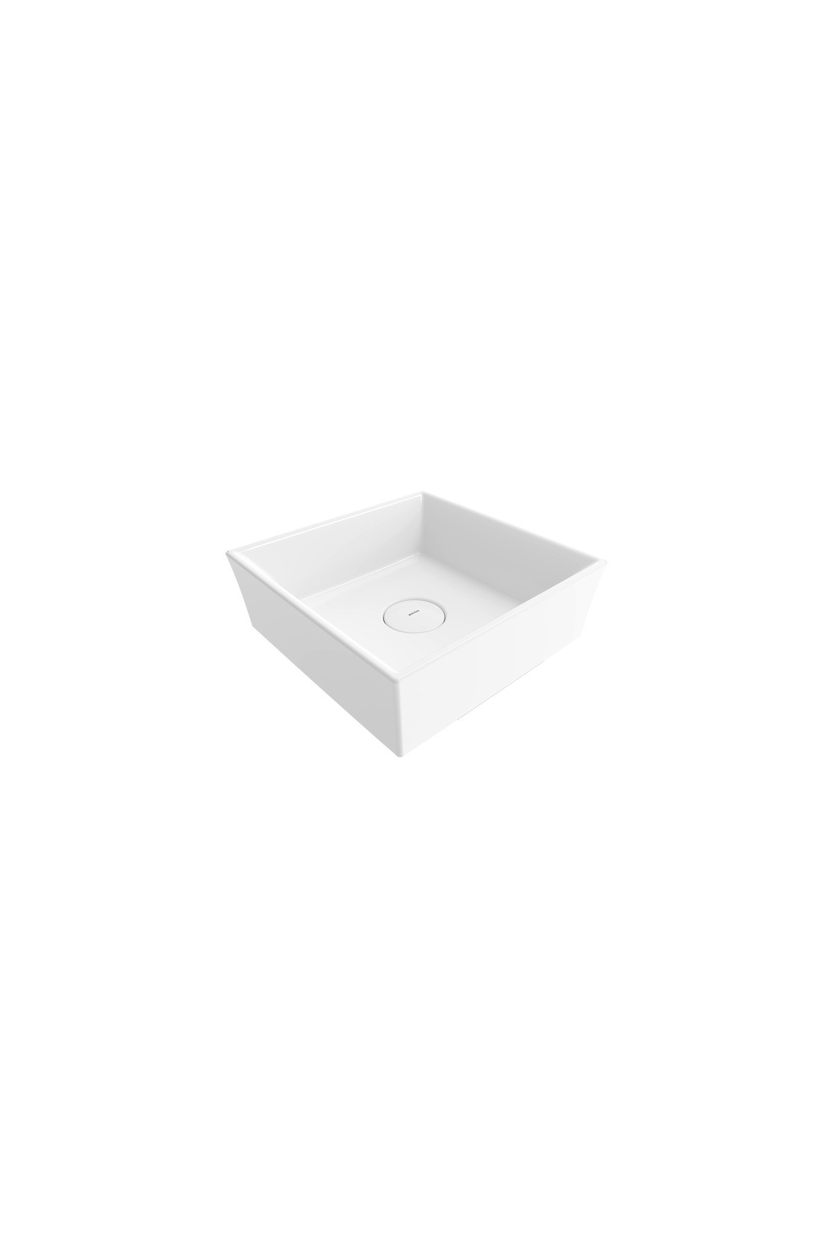Vessel Tezgah Üstü Lavabo 38x38 cm Parlak Beyaz 1173-061-0125