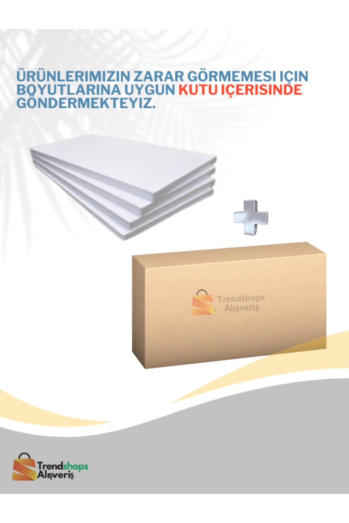 TSA-(6 ADET) 3CM 50X50CM Eps Strafor Köpük Isı Yalıtım Levhası 22 Dns