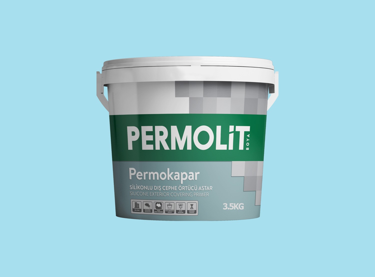 Permokapar Silikonlu Dış Cephe Örtücü Astar