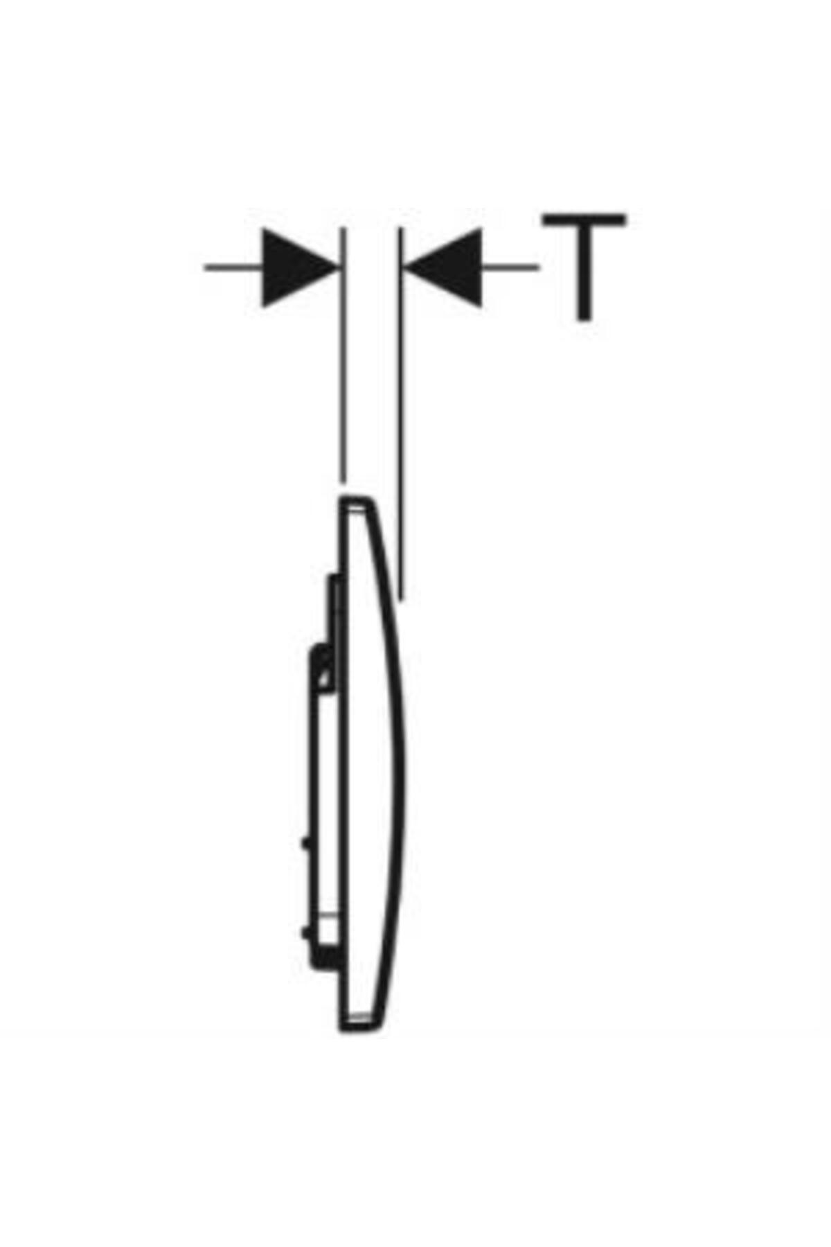 Alpha30 115.055.qe.1 Kumanda Paneli, Çift Basmalı, Pirinç