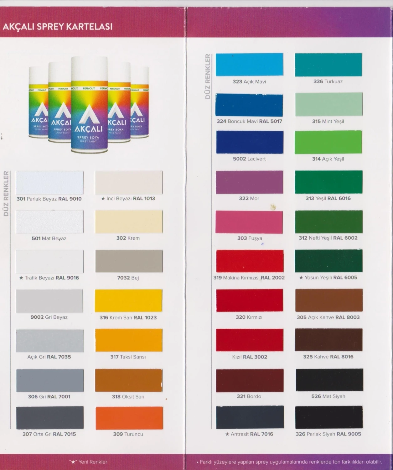 Sprey Boya Tampon Açık Gri 400 ml - RAL6002 - 607