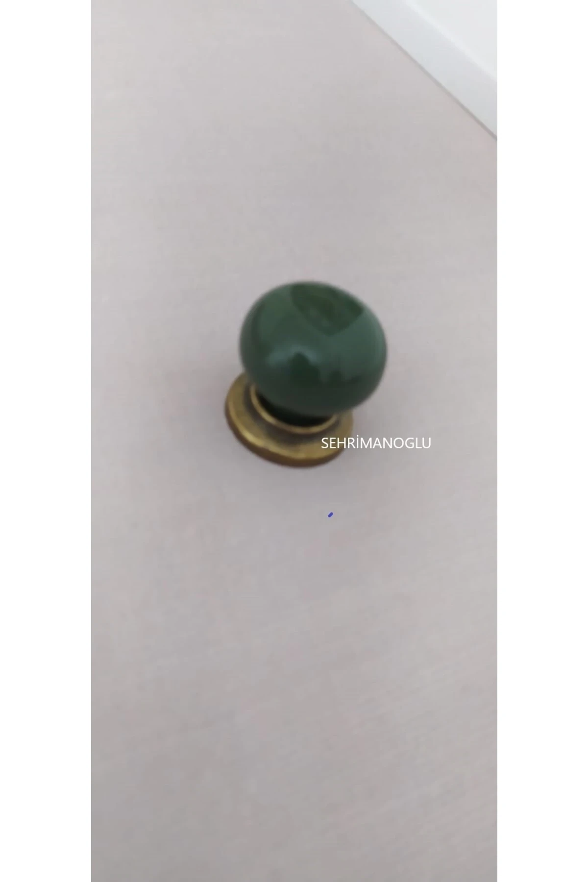 Bozburun Opak Yesıl Porselen Dugme Kulpmutfak Vestiyer Mobilya Kulpu Dolap Kulpu Çekmece Kulpu