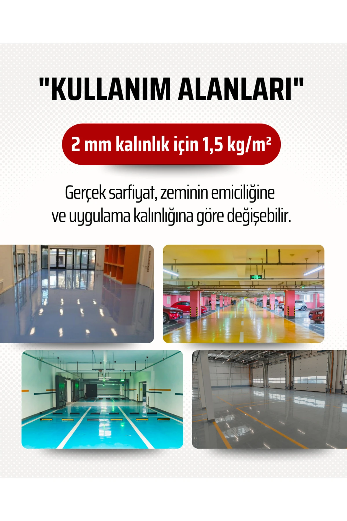 620 PROEPOXY SELF Kendiliğinden Yayılan Solventsiz Epoksi Zemin Kaplama, Yüksek Dayanım