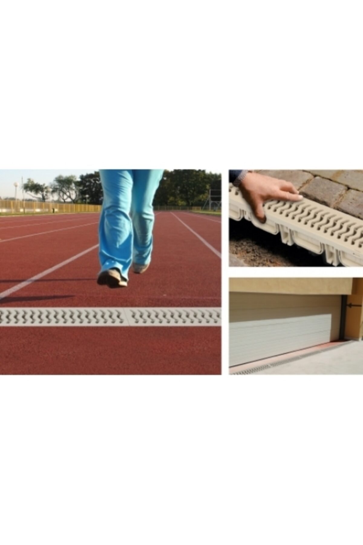 200x145x500mm Drenaj Kanalı / Plastik Izgara Oluk Tapa