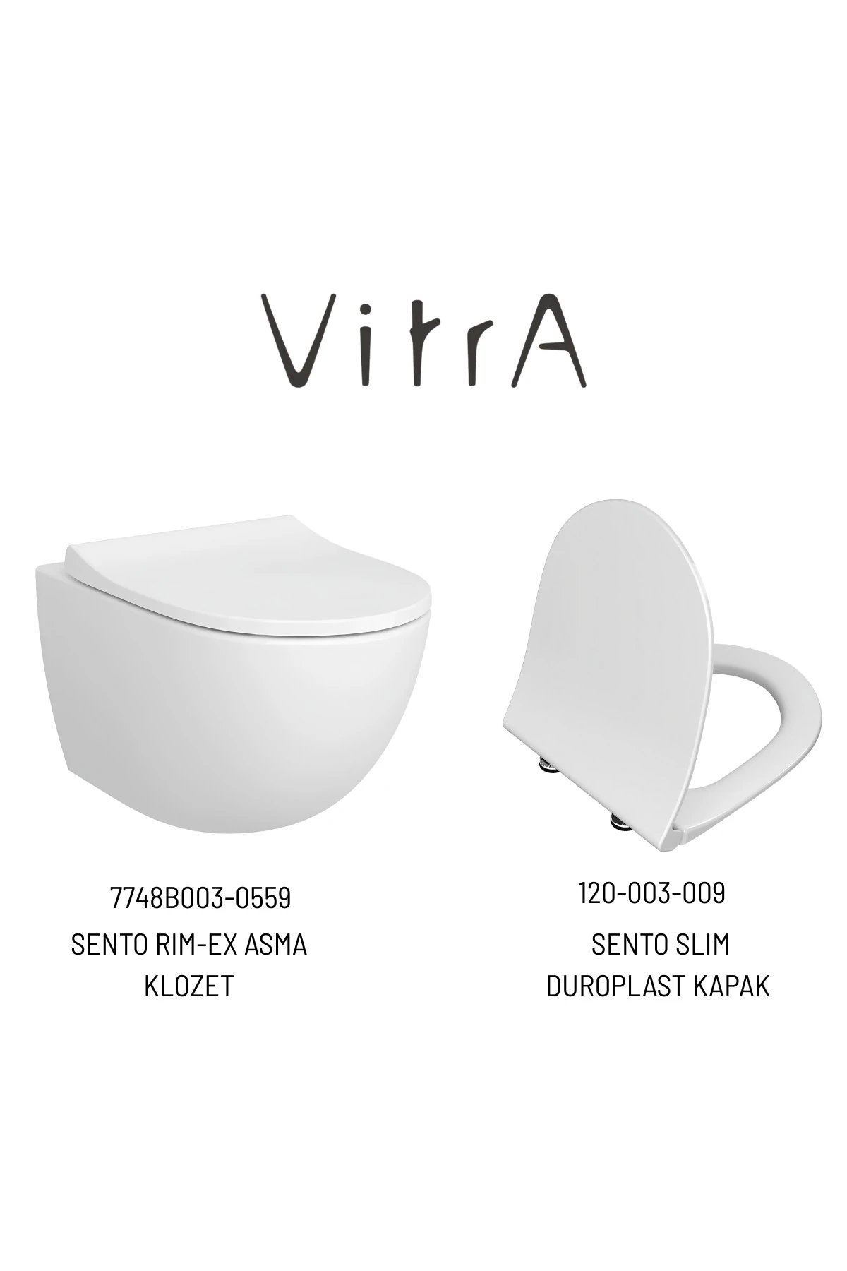 Sento Rim-Ex Asma Klozet Slim Kapak, Gömme Rezervuar Set 768-1851