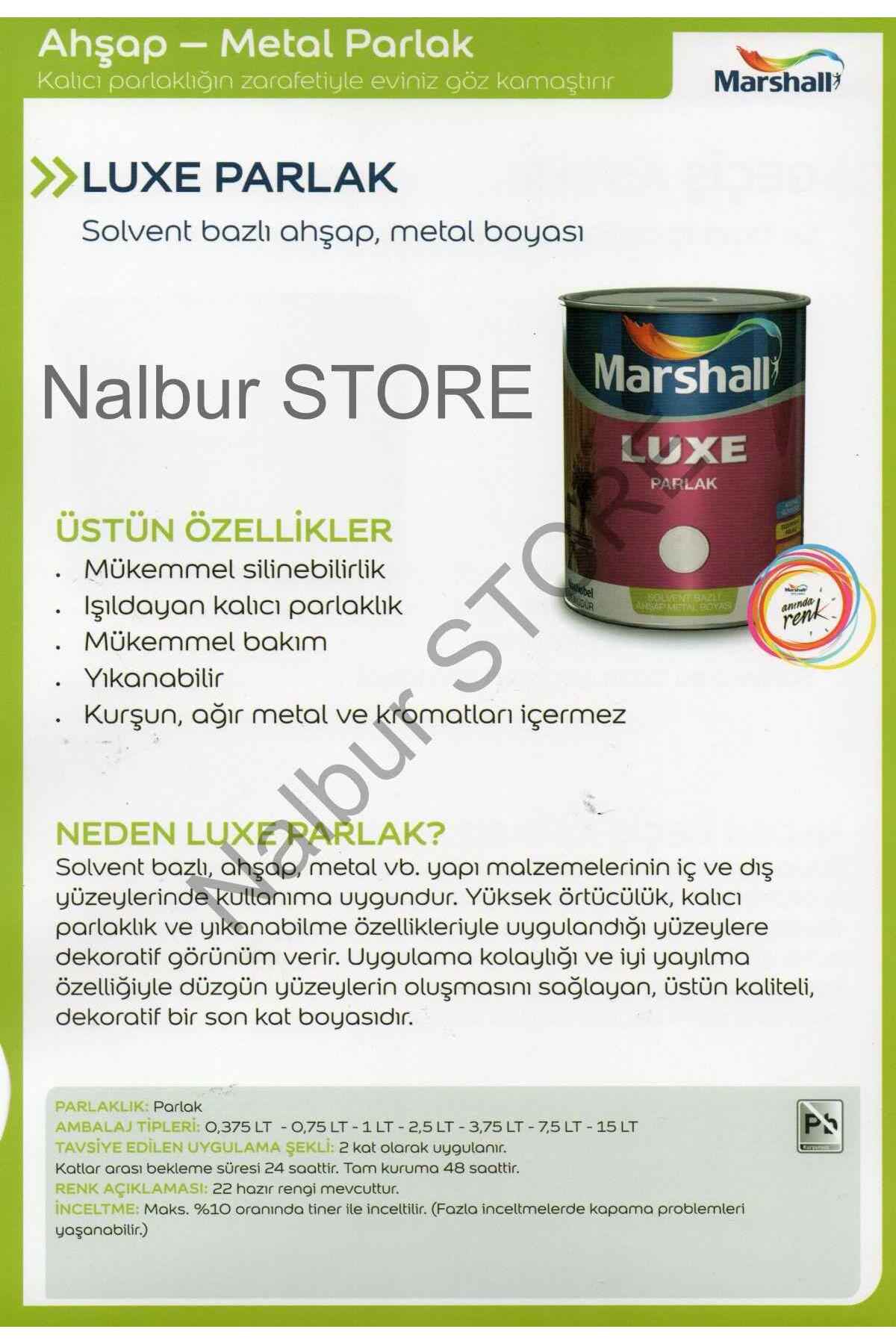 LUXE PARLAK YAĞLI BOYA BEYAZ-0.75LT=1KG-Ahşap-Demir-Plastik Boyamada Mükemmel Sonuç Verir