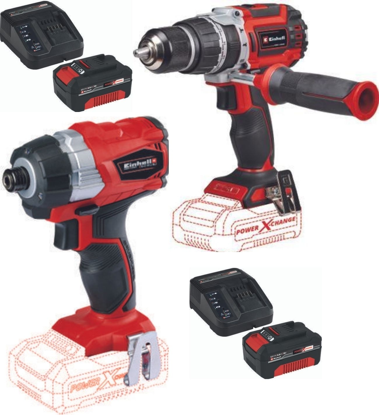 Te-Cı 18 Li Bl Torklu Vidalama Tp-Cd 18/60 Li-I Bl Darbeli Matkap 2X4.0AH Akülü Kömürsüz Set