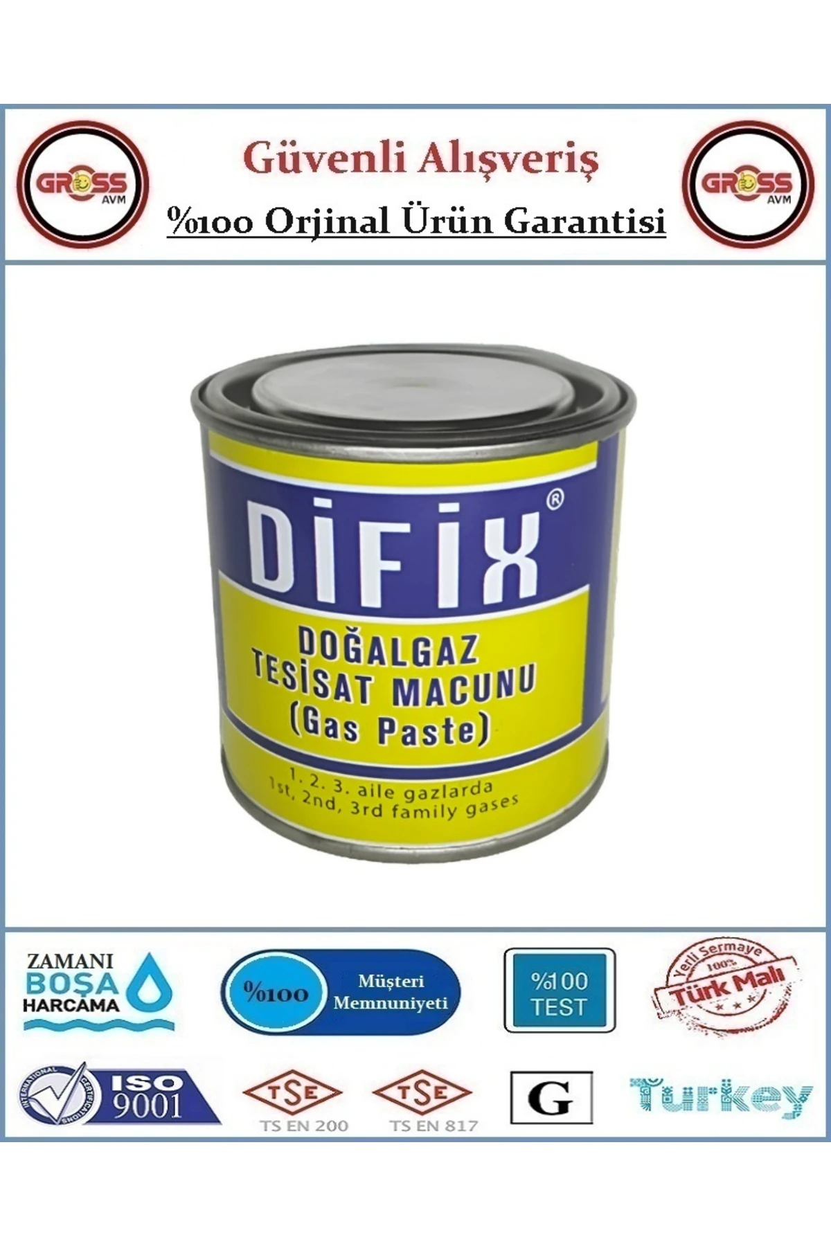 Doğalgaz Tesisat Macunu - 400GR