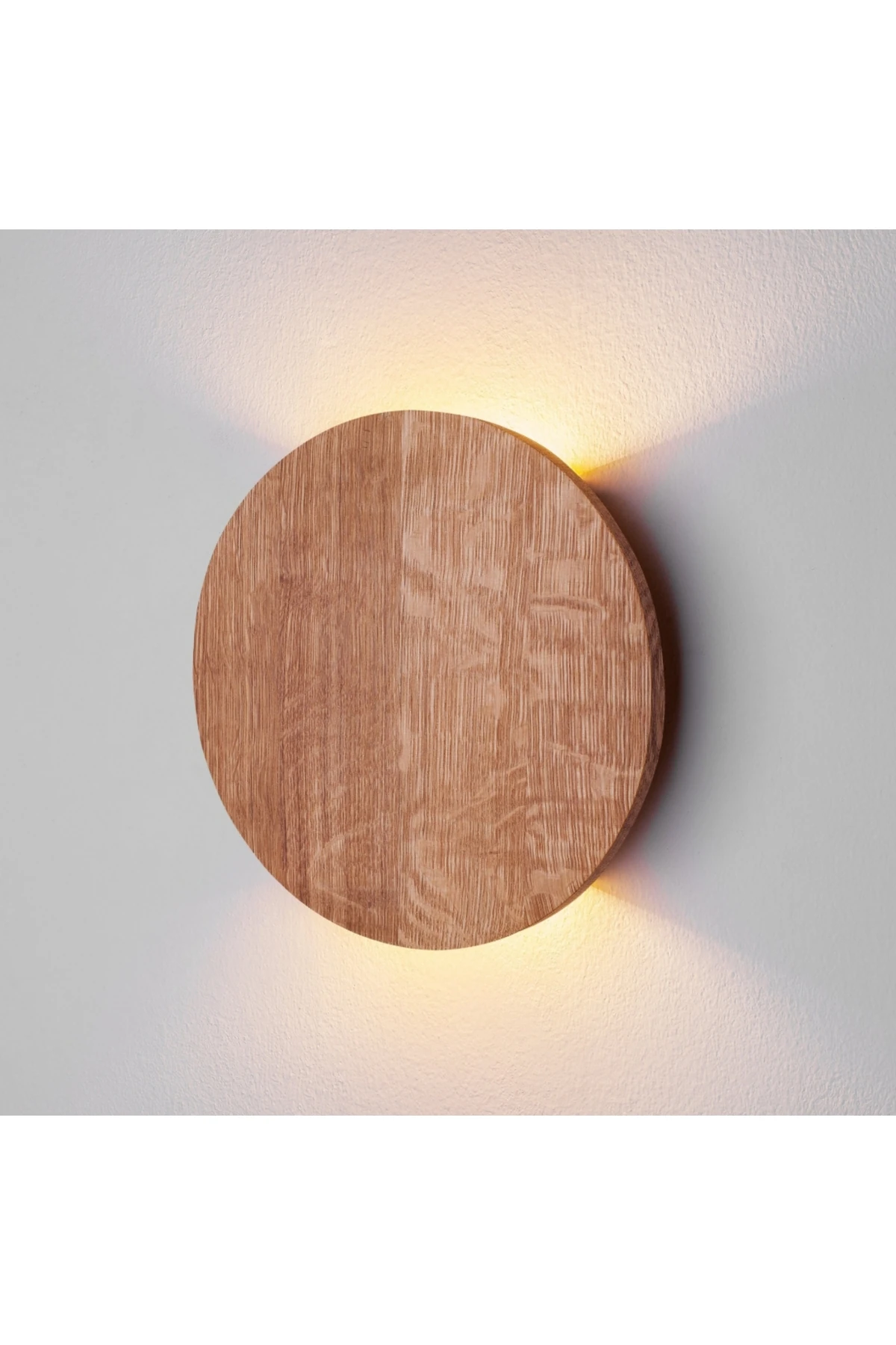 İpli Switch Butonlu Anahtarlı Doğal Ahşap Yuvarlak Rustik Salon Duvar Aplik Kütük Aplik 220 V