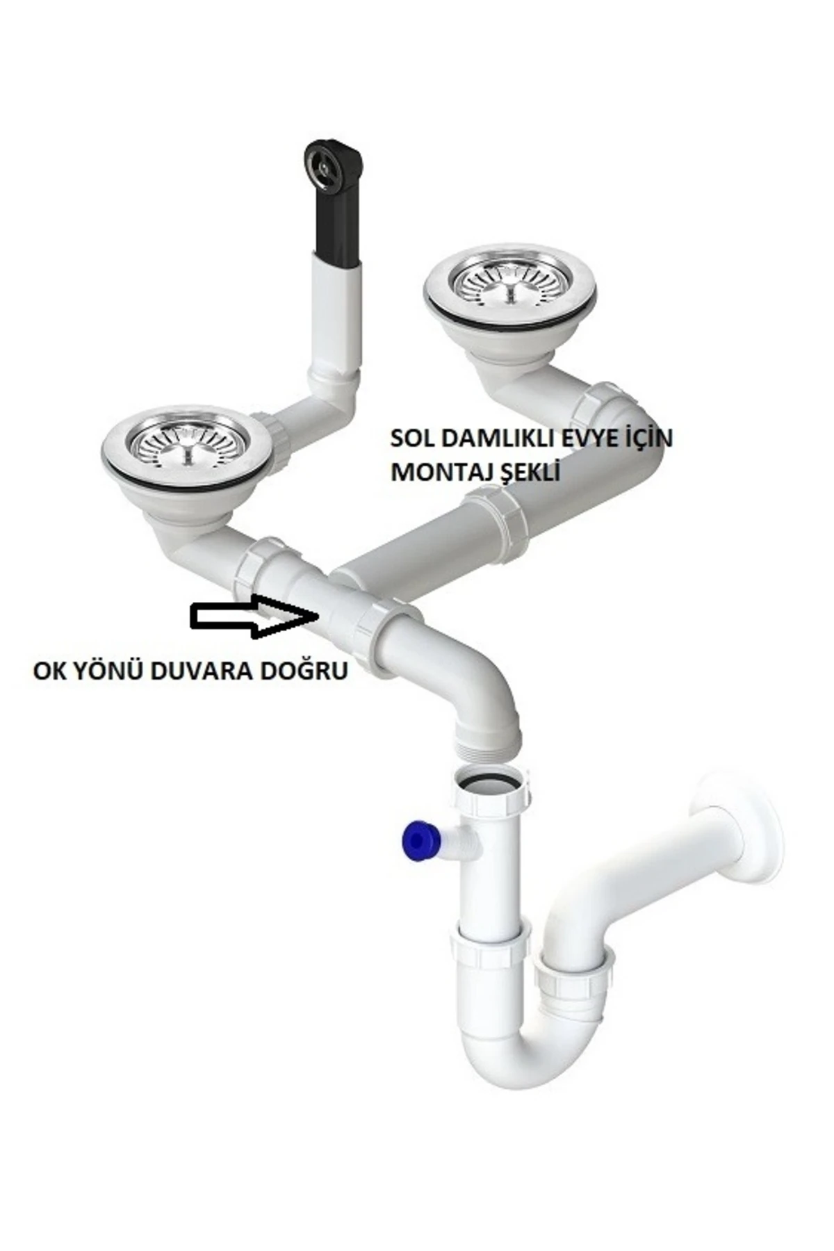 1,5 Göz Evye Sifon Takımı Made In Italy