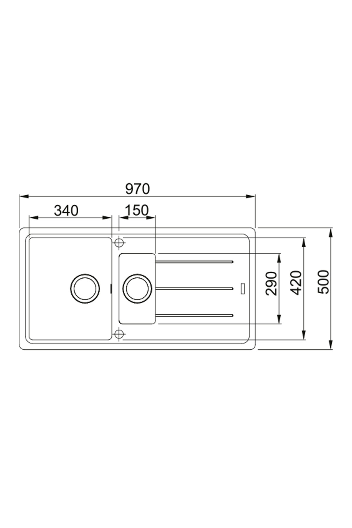 Basis BFG 651-97 Bianco Eviye