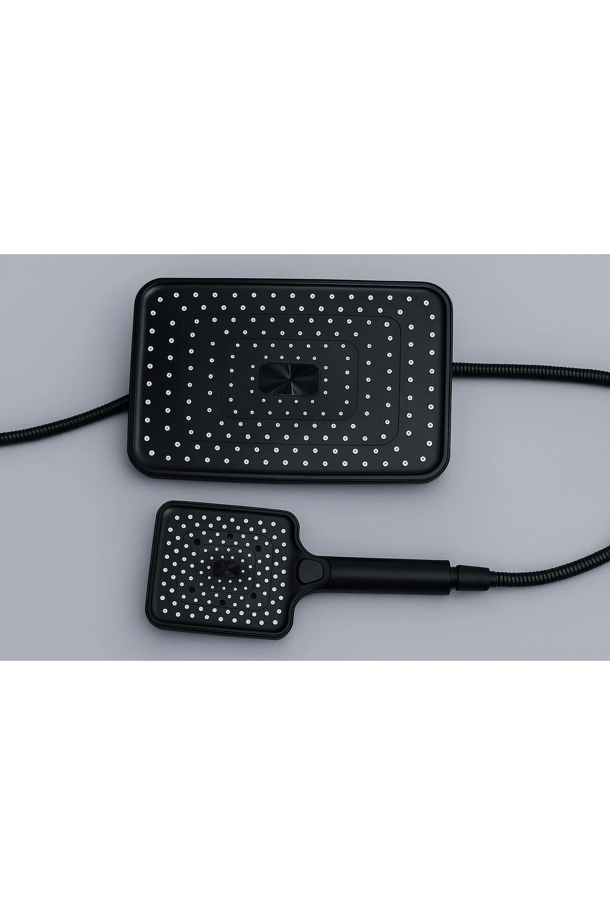 Luna Premium Siyah Yağmurlama Robot Tepe Duş Seti