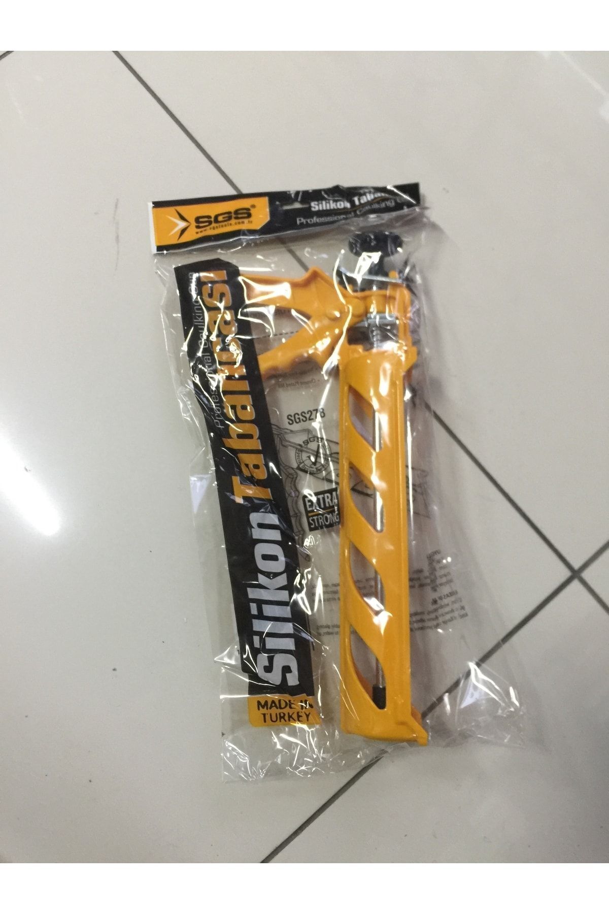 Plastik Sarı Silikon Tabancası 278