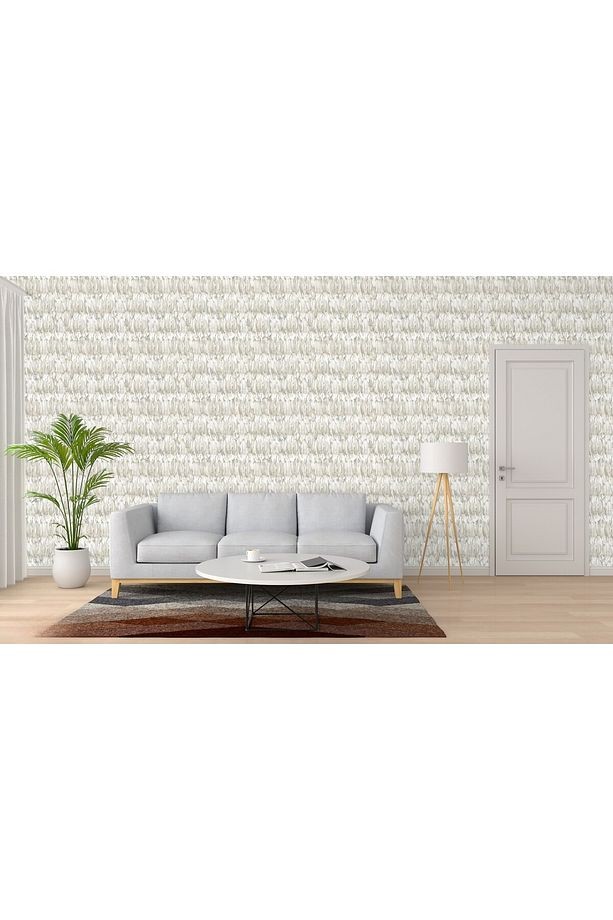 Tropicano Modern Kuş Tüyü Desenli Duvar Kağıdı 9913-2, Bej | Ce, Iso 9001, Iso 10002, Iso 14001