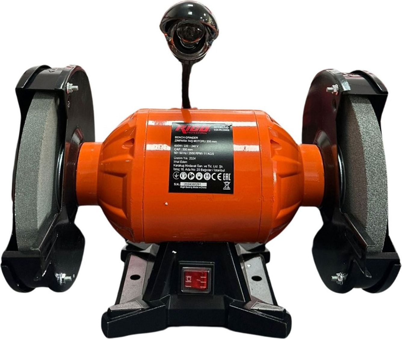 024-RC0005 Profesyonel Taş Motoru Işıklı 600W 200 mm