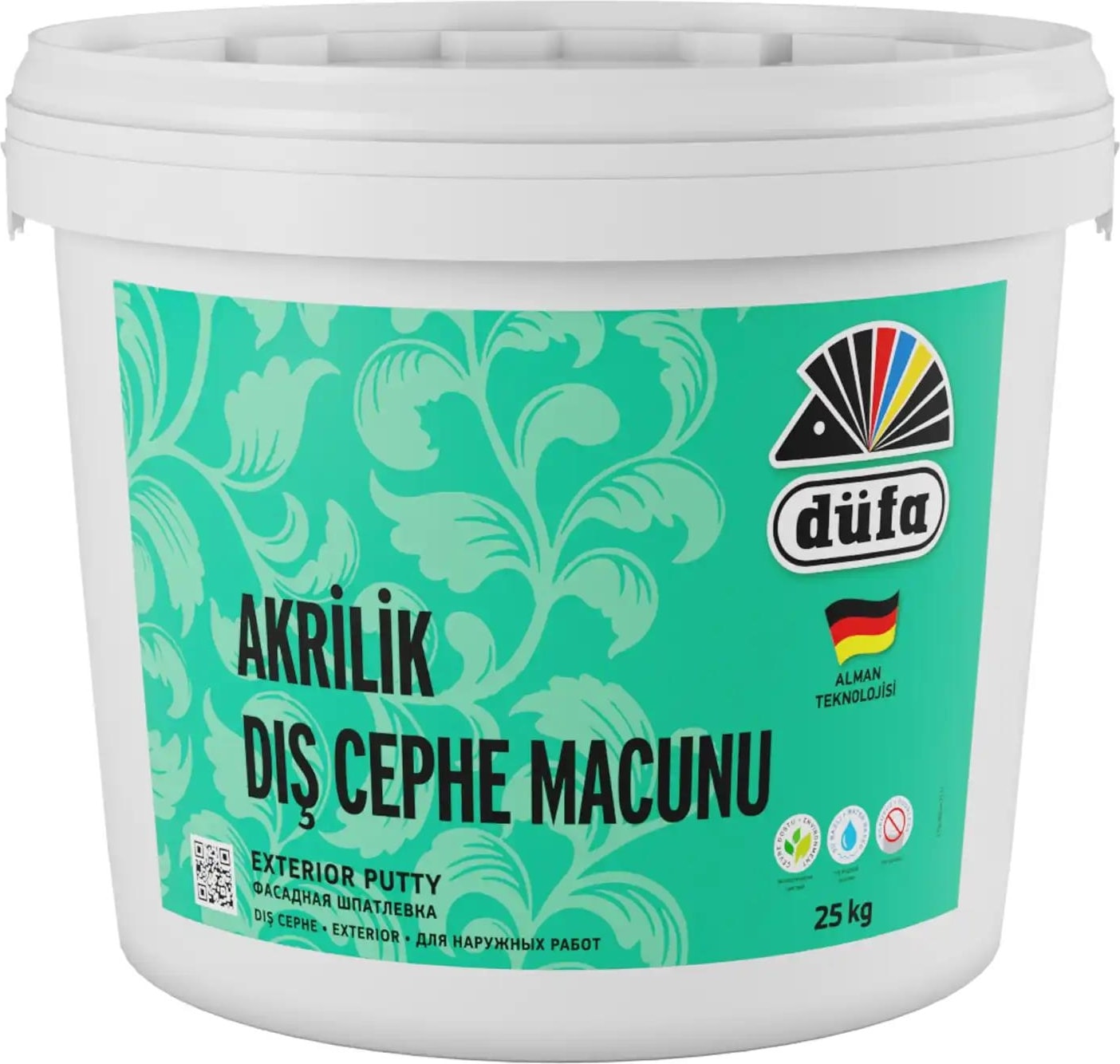 Akrilik Dış Cephe Macun 25 l Beyaz