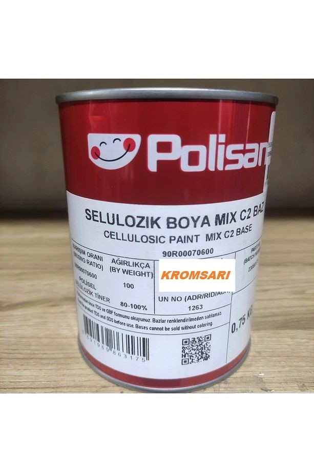 SELÜLOZİK BOYA KROM SARI RENK 0.75 LİTRE