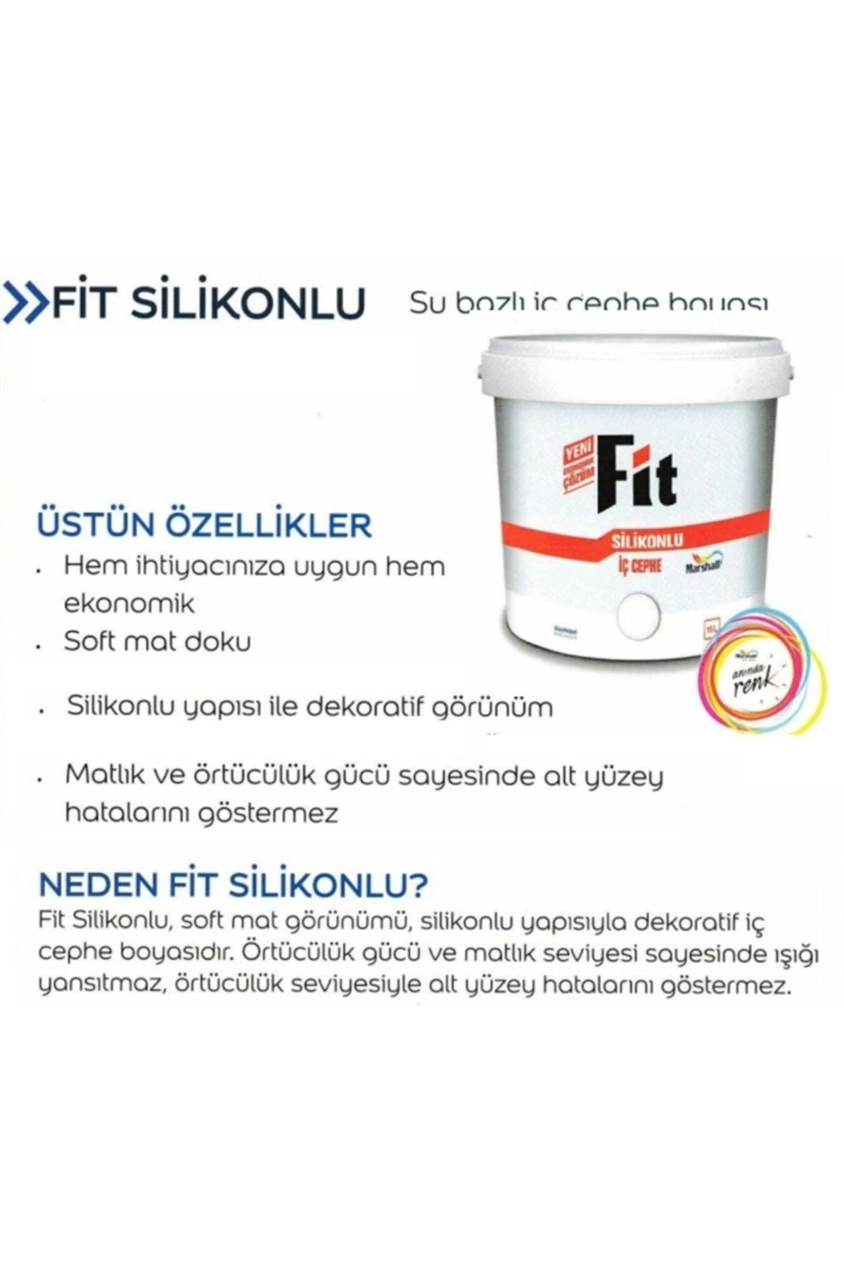3.5 kg Akşam Sefası Fit Silikonlu Iç Cephe Boyası