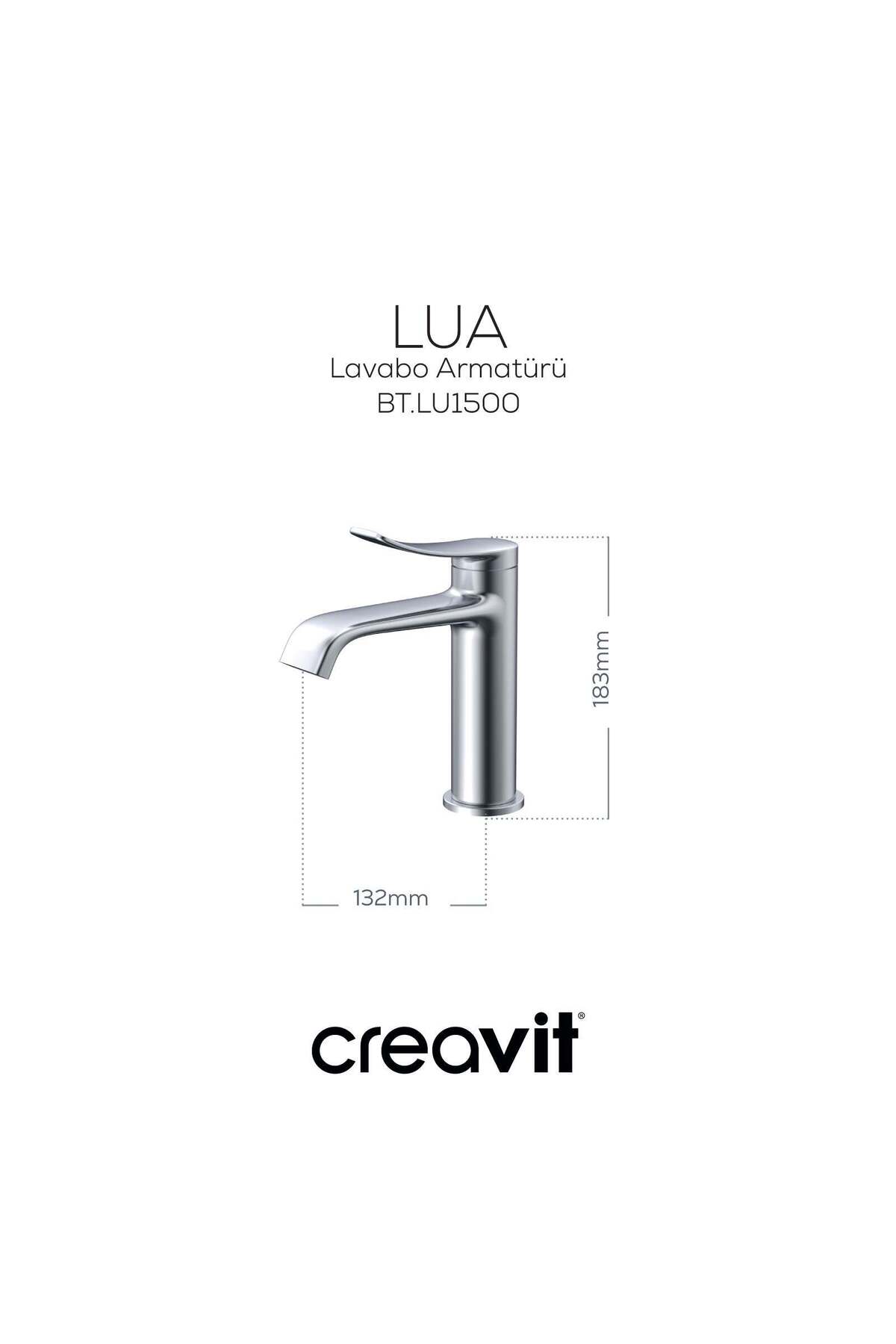 Lua Şelale Lavabo Armatürü Krom