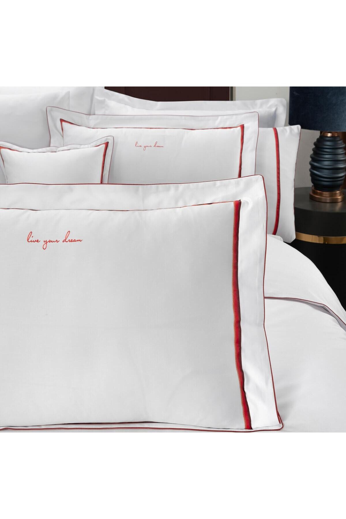 Odeo Saten Nevresim Takımı King Size , .Beyaz