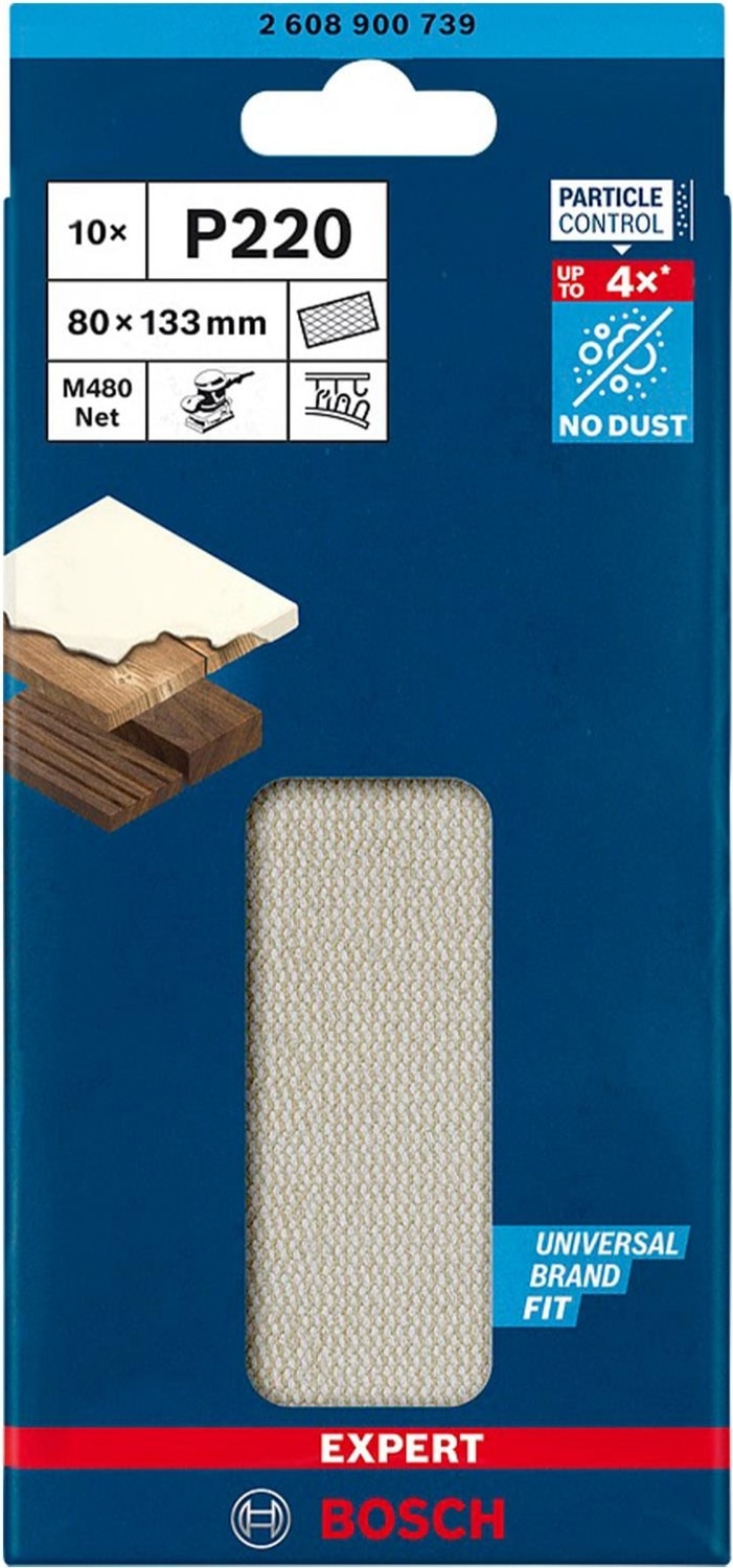 BOSCH M480 80X133 mm 220 Kum Elek Telli Ağ Zımpara 2608900739