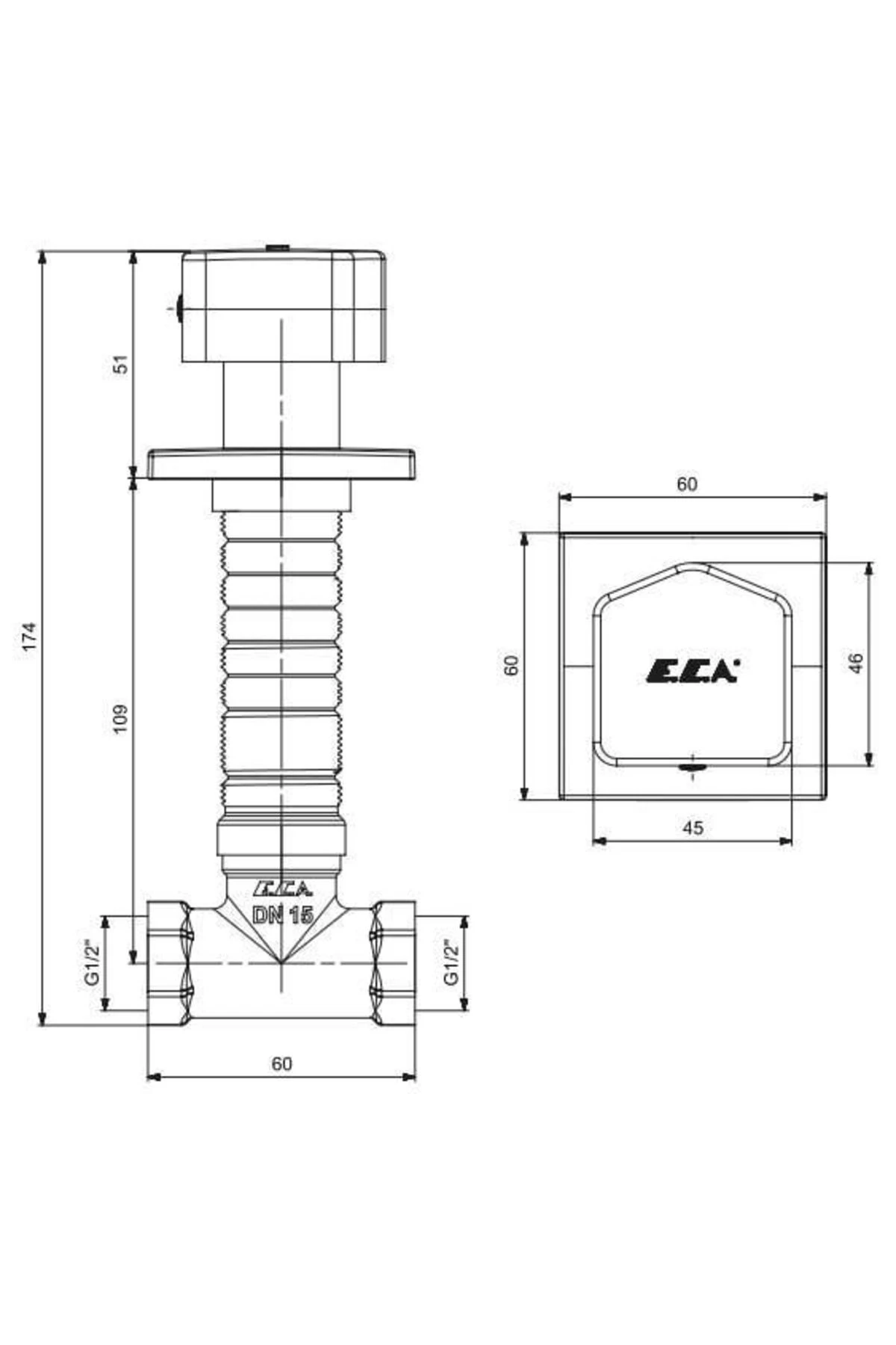 Royal Ankastre Ara Kesme Valfi (G 1/2") 102151026