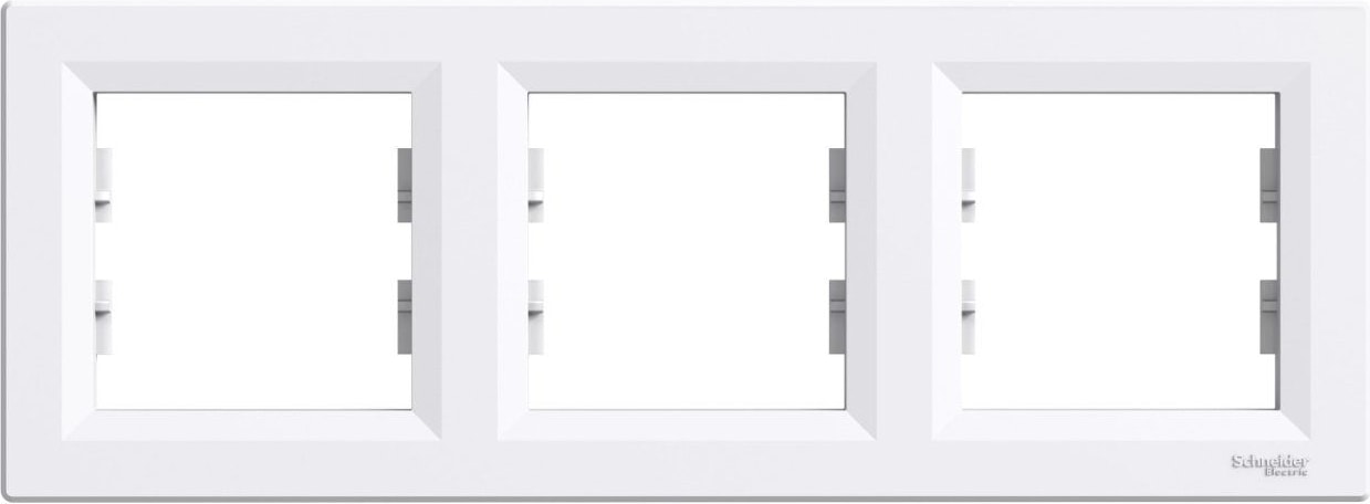 Asfora Beyaz Üçlü Çerçeve Yatay