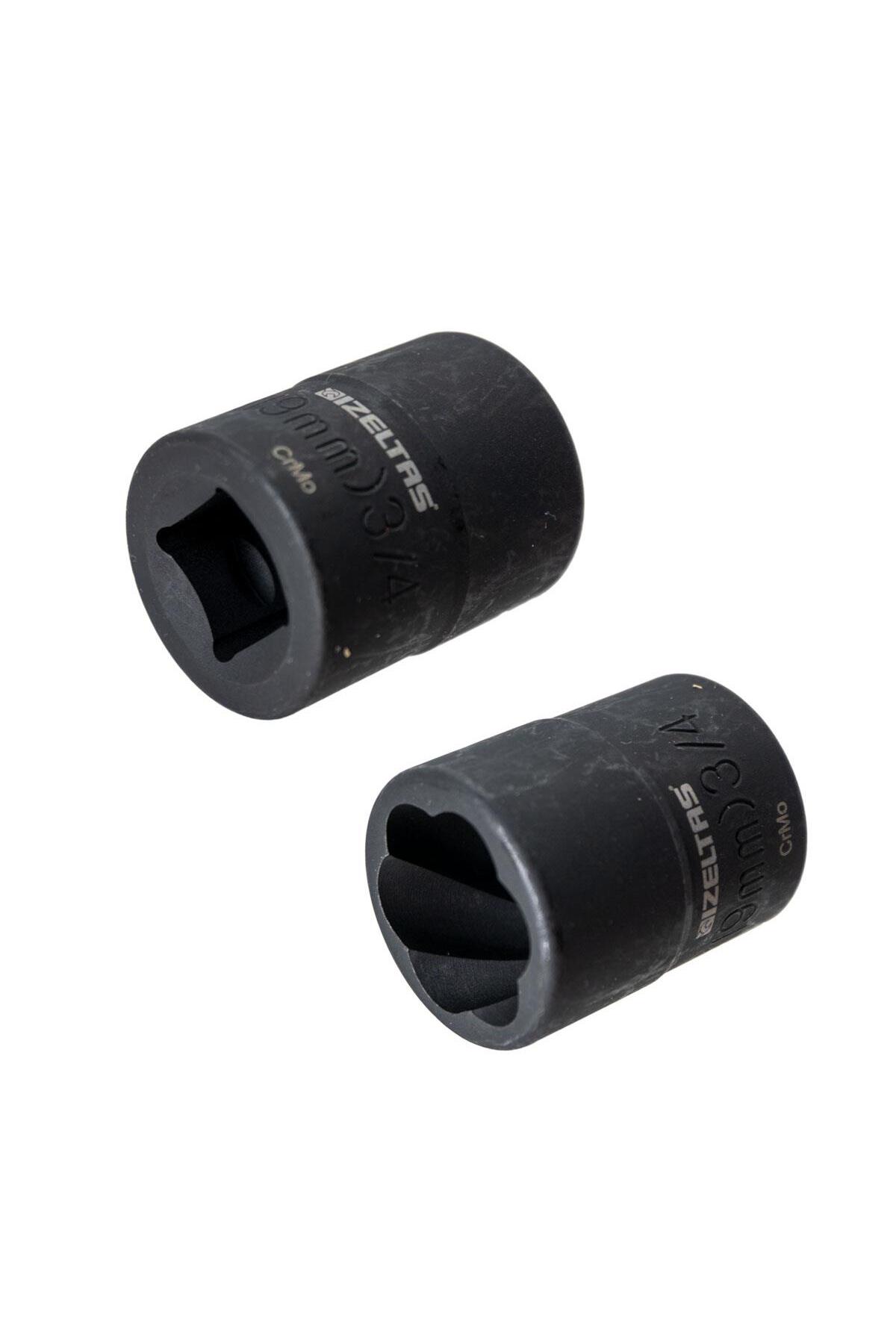 İZELTAŞ 1/2" Twist Lokma Seti Hasarlı Civata, Somun Sökme 10 Parça