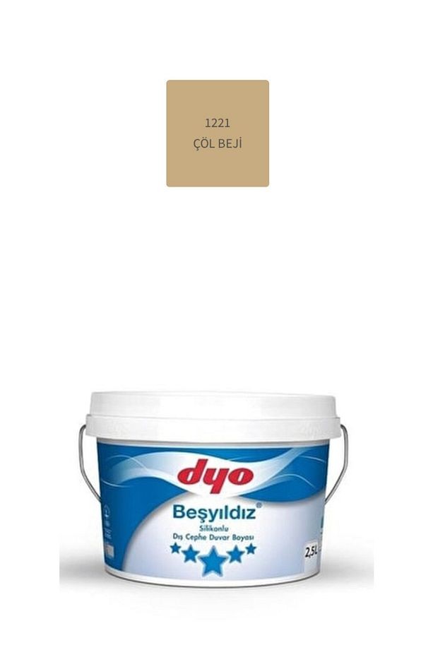 Beşyıldız Silikonlu Dış Cephe Duvar Boyası 2.5 lt