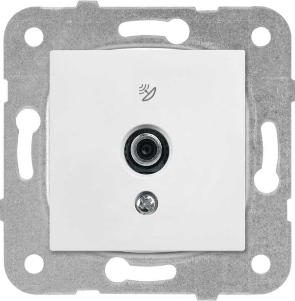 Karre Uydu Prizi F Konnektörlü Geçişli 10DB Beyaz (Çerçeve Dahil) 90967038 (4 Adet)