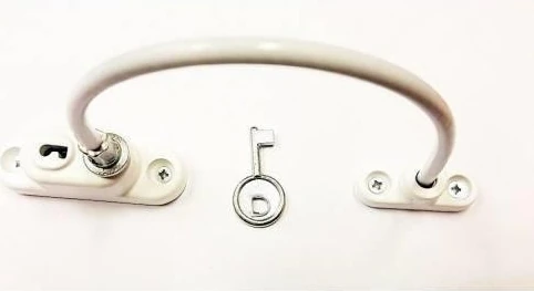 2 Adet Çelik Halatlı Kapı Pencere Güvenlik Kilidi Tüm Kapılara ve Pencerelere Uyumlu Emniyetli Kilit