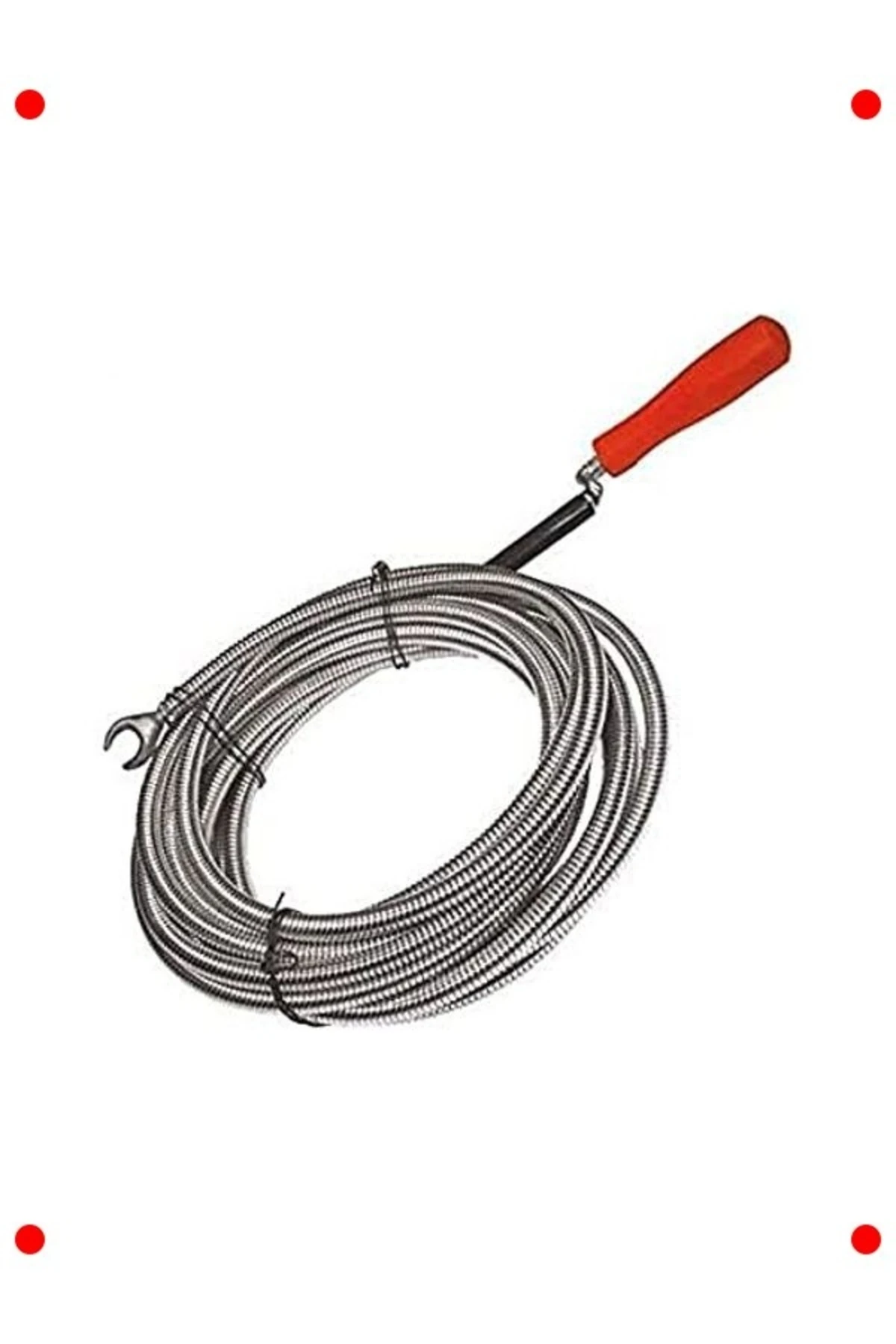 3 Metre 9mm Boru Tıkanıklık Açma Spirali