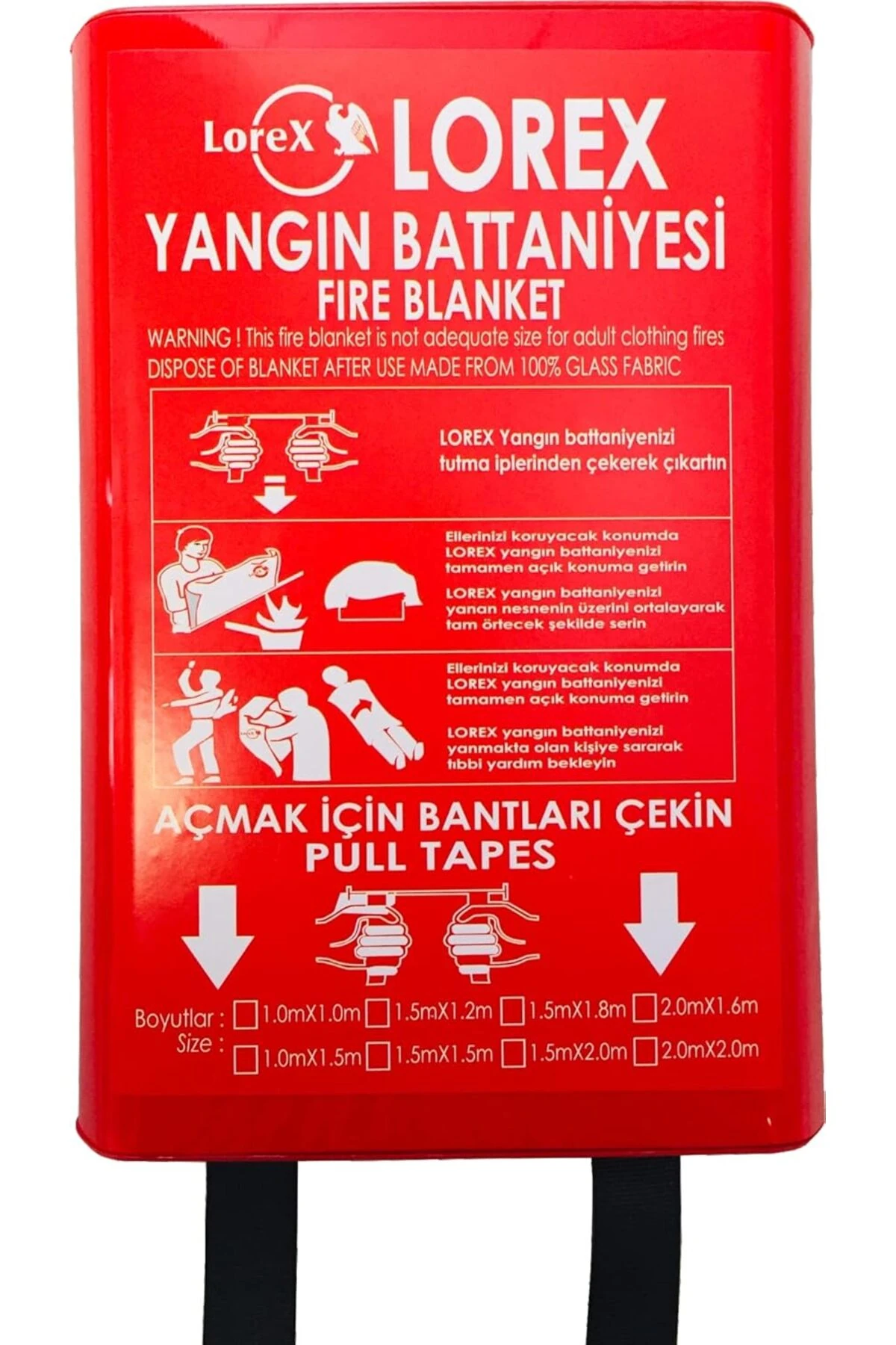 LR-FB1015B Kutulu Yangın Battaniyesi 100cm x 150cm 1185222