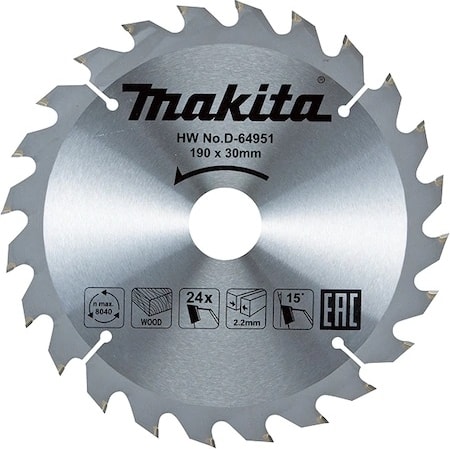 MAKİTA D-64951 Eko Daire Testere 190X24 Diş
