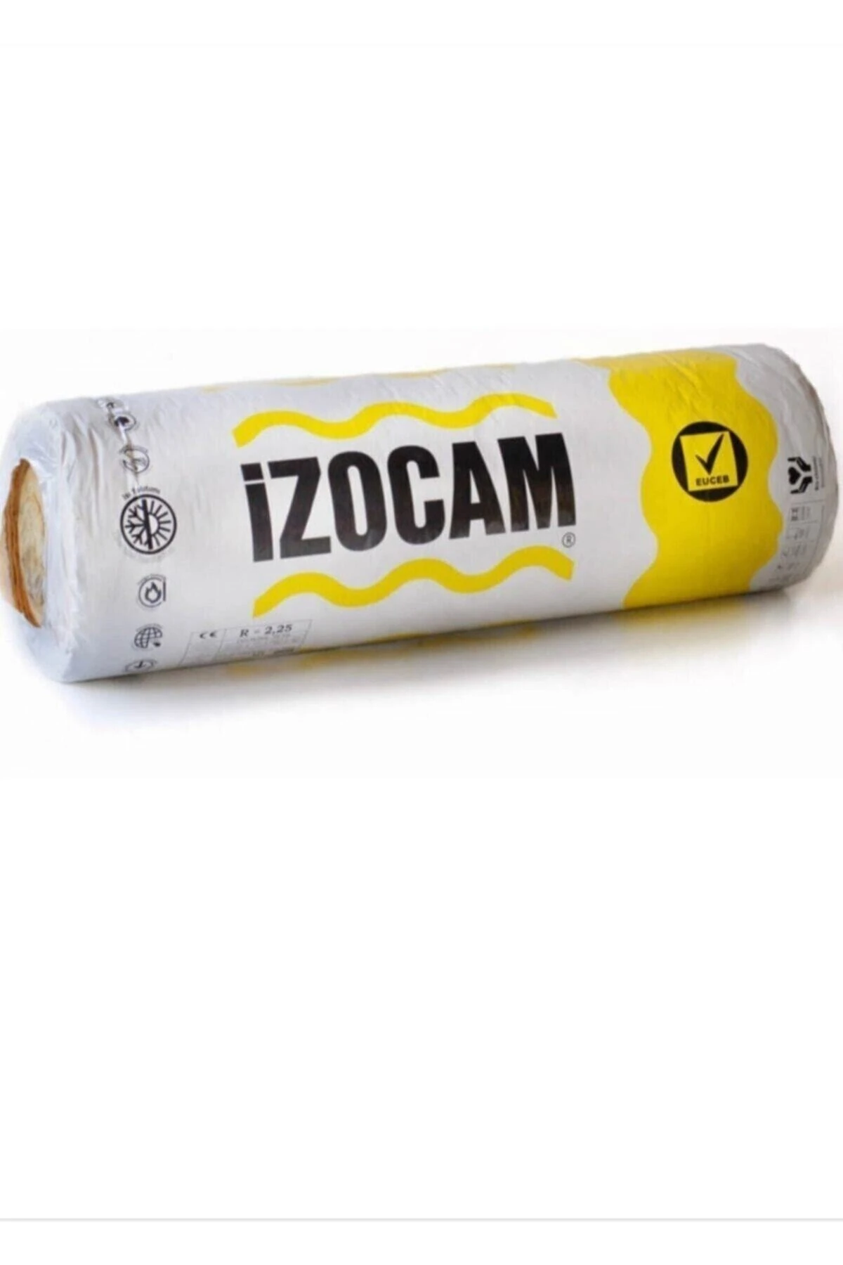 Camyünü 10 cm Çatı Şiltesi Folyosuz 120cm × 8mt 9.60m2 Rulo 1 Adet