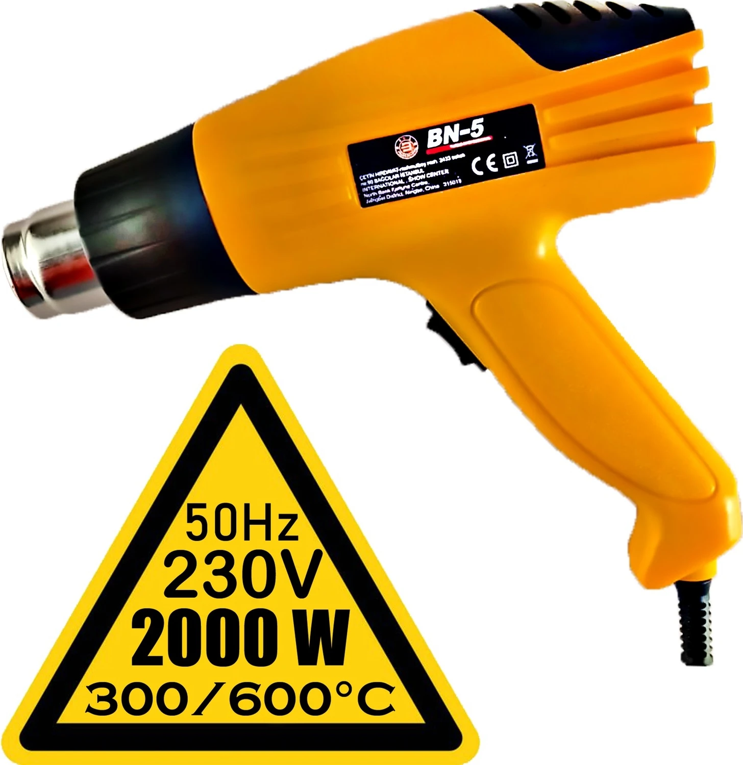 Bn-5 2000 W Kademeli Sıcak Hava Tabancası