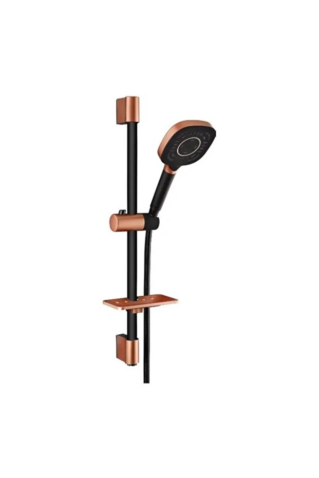 Coral Siyah Bronz Sürgülü Duş Seti