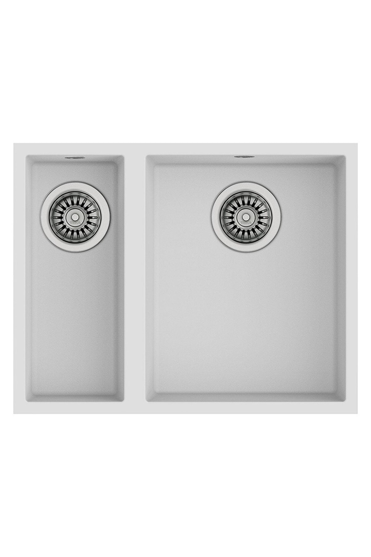 Square 560 Tg Artıc Whıte Granit Evye, Tezgahaltı