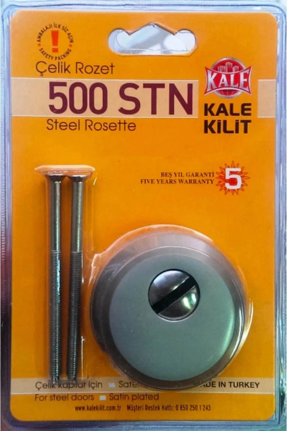 Kapı Rozeti 500 Stn - Çelik Kapı Rozeti - Saten 5 Yıl Garantili