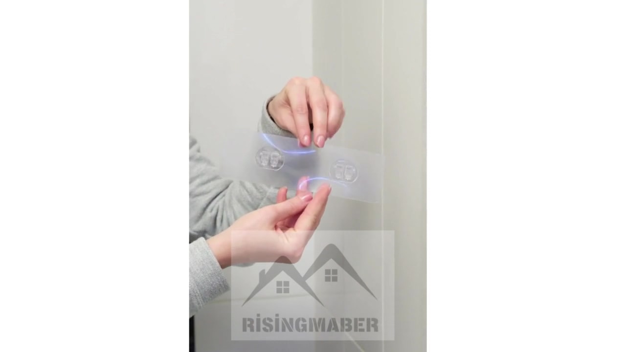 Siyah Metal Yapışkanlı Saç Kurutma Askısı,yapışkanlı Banyo Düzenleyici Organizer Fön Makinelik Mt83s