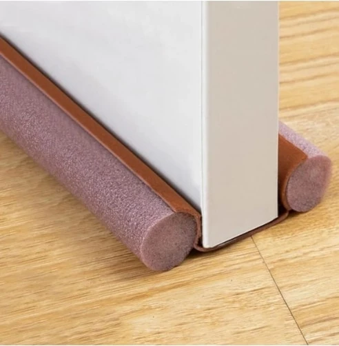 2 Adet Toz Soğuk Rüzgar Koku Ses Böcek Haşerat Önleyici Isı ve Ses Yalıtımı Kapı Altı Süngeri