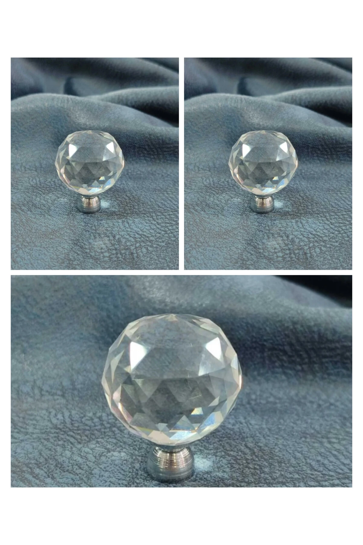 3 ADET METAX KRİSTAL DÜĞME KULP