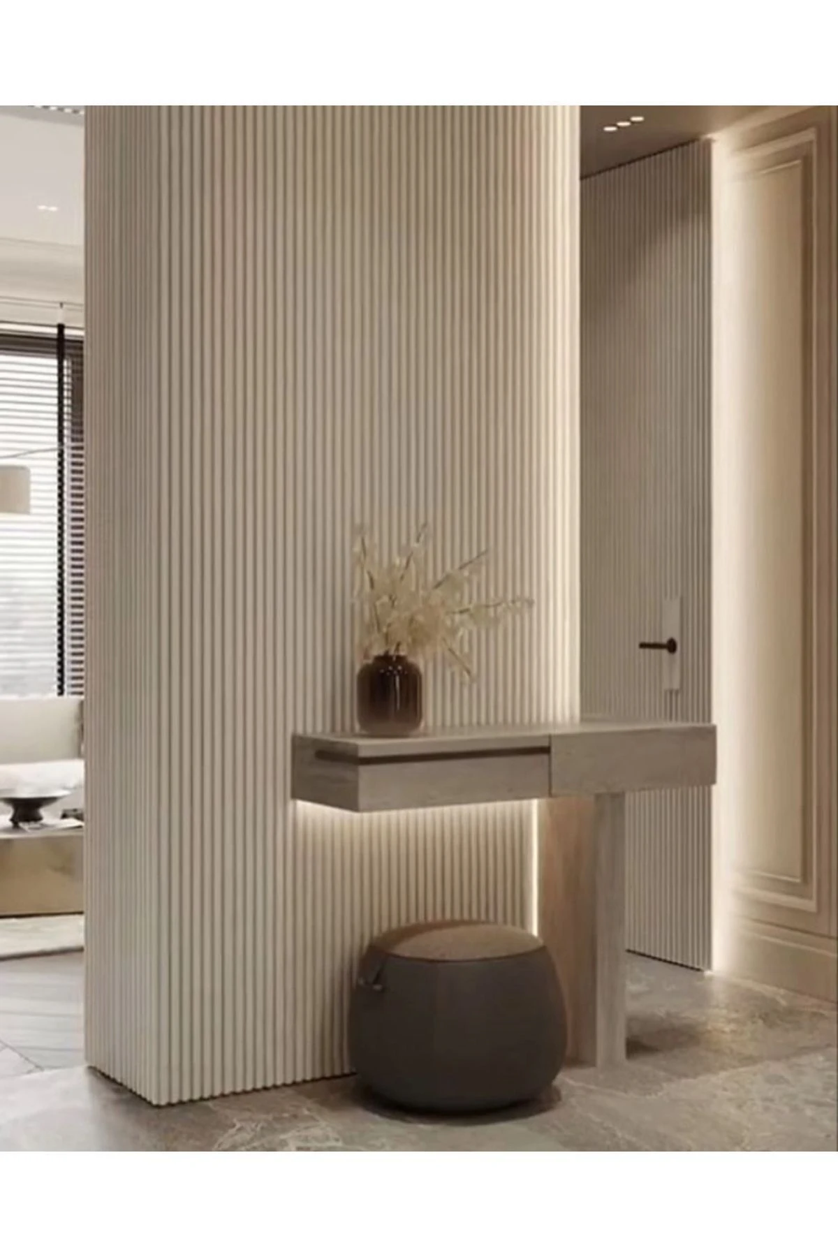 Akyürek Lb 3783 Model Bianco ( Beyaz -kırık Beyaz Arası Renktir) Dekor Profil Duvarpanel Lambri