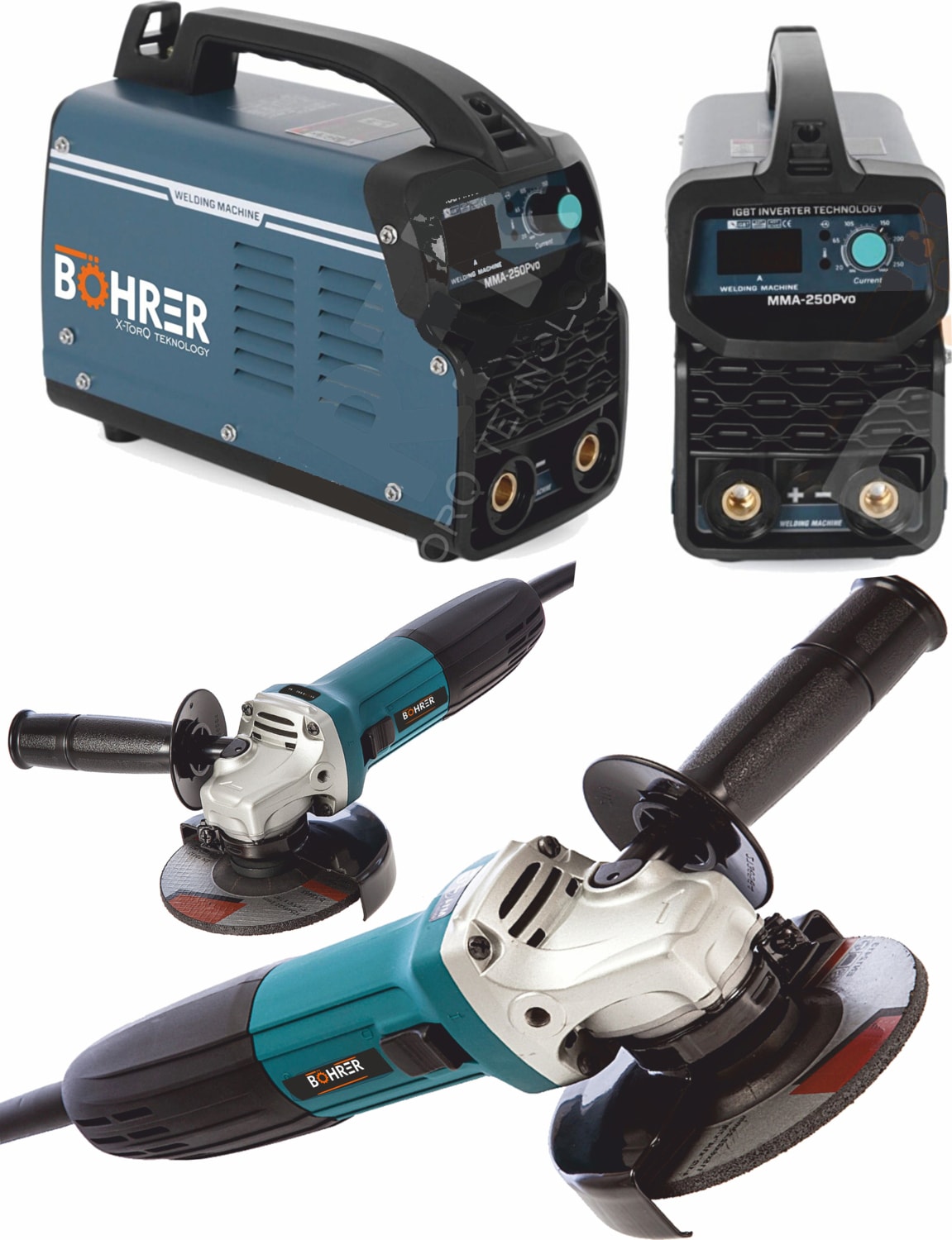 200 Amper Mma Inverter Kaynak Makinesi + 2600 Watt 125 mm Colper Avuç Içi Taşlama Makinesi
