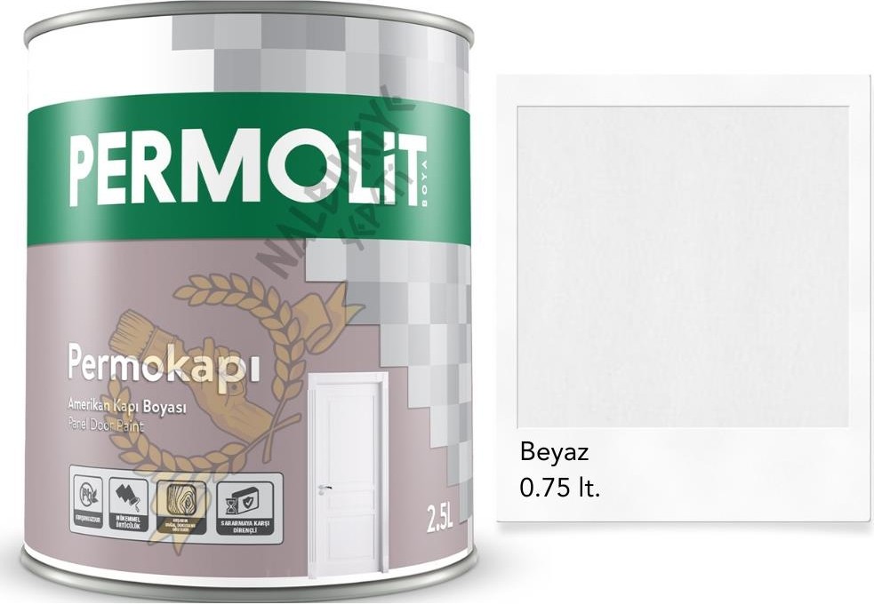 Sentetik Amerikan Panel Kapı Boyası Beyaz 0.75 Lt.
