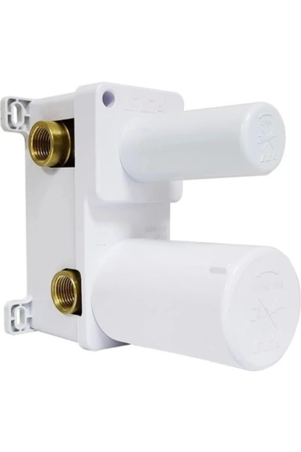 Ankastre Banyo Bataryası Sıva Altı Grubu 3 Yollu Mat Siyah