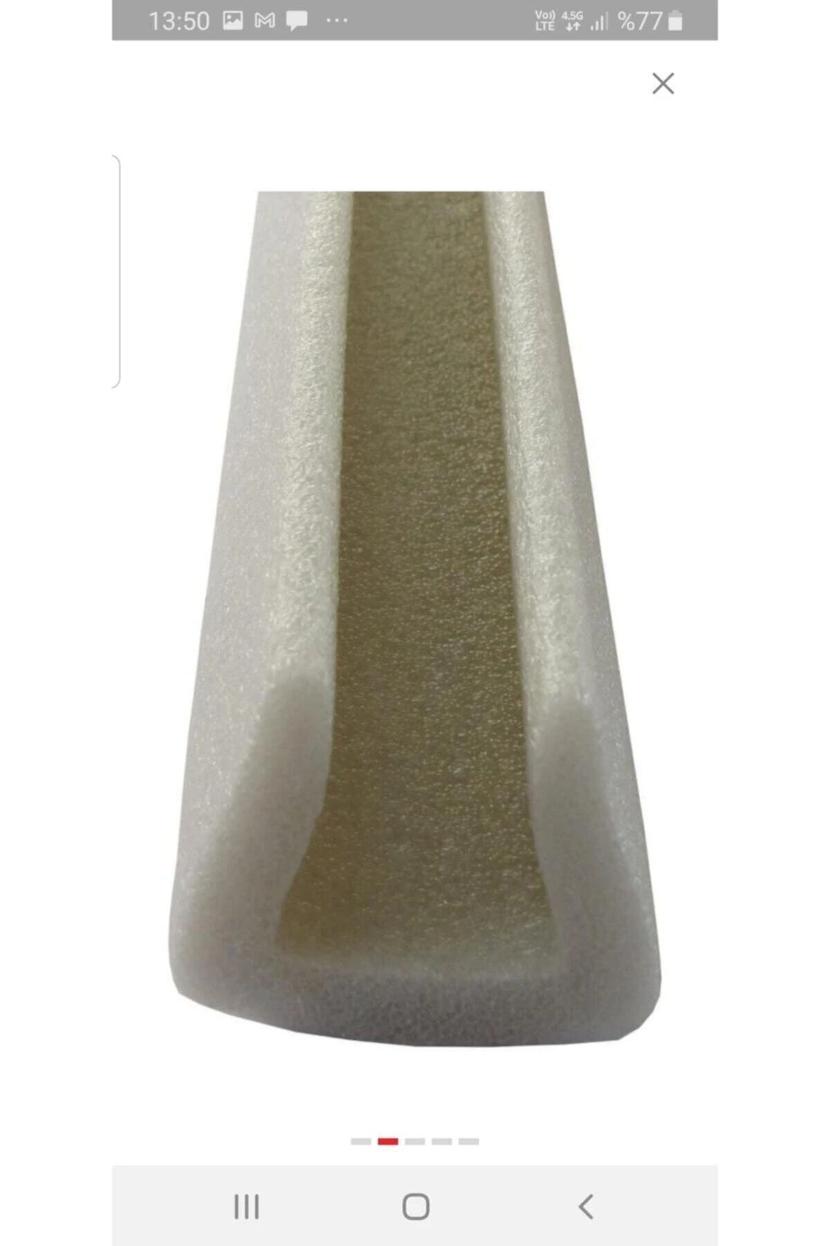 Polietilen Köpük Kapı Altı Izolasyon Süngeri U Tipi Epe Köpük 4 Adet