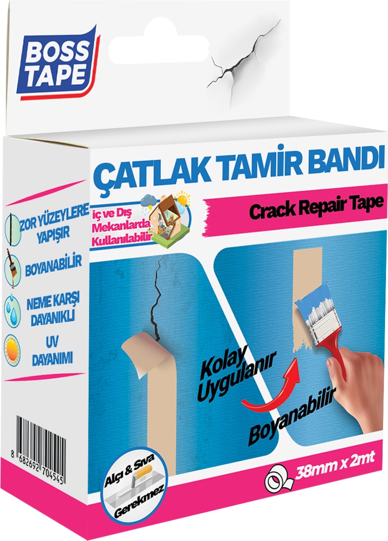 OZKUVVET Duvar Pencere Pervaz Su Sızıntısı Çatlak Kapama Bandı Boyanabilir En:38mm Boy:2mt